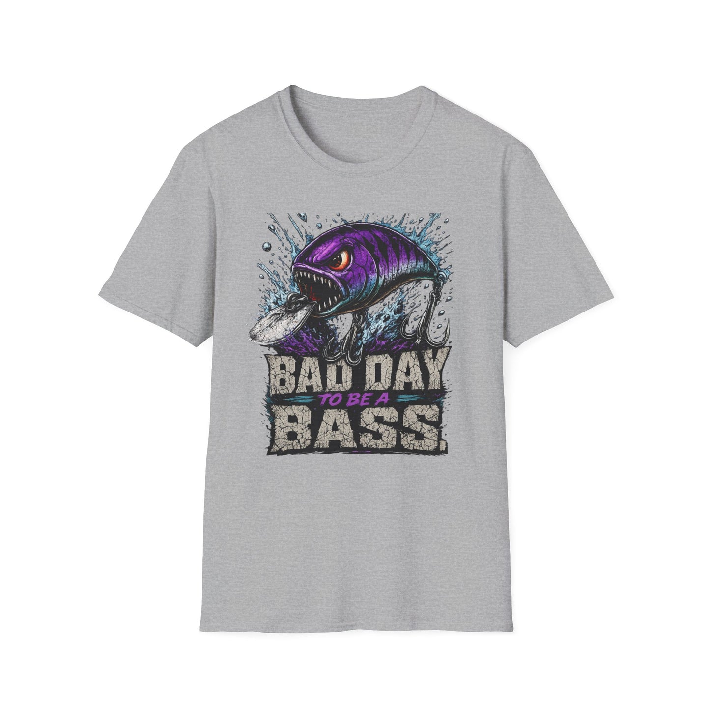 Bad Day To Be A Bass Softstyle Fishing T Shirt