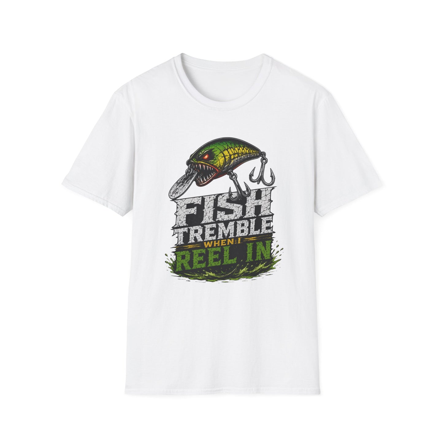 Fish Tremble When I Reel In Softstyle Fishing T Shirt