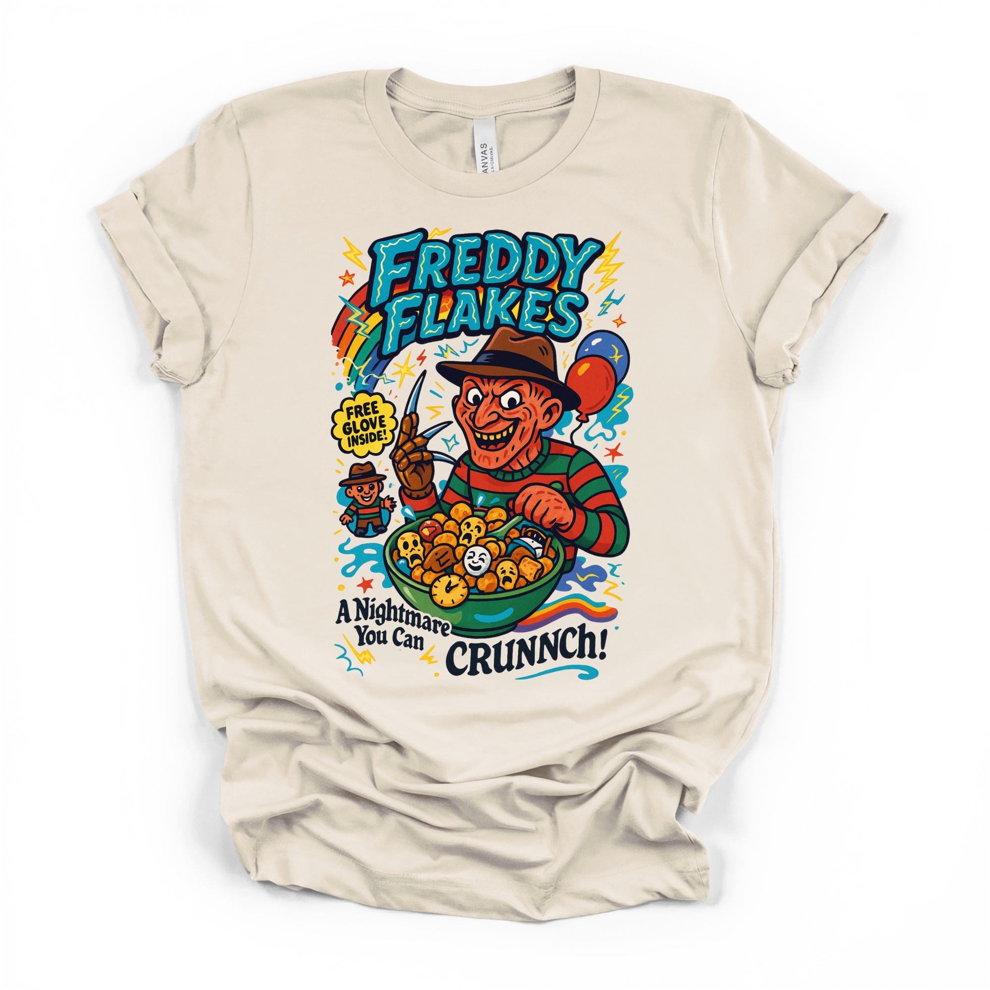 Freddy Flakes Halloween T Shirt