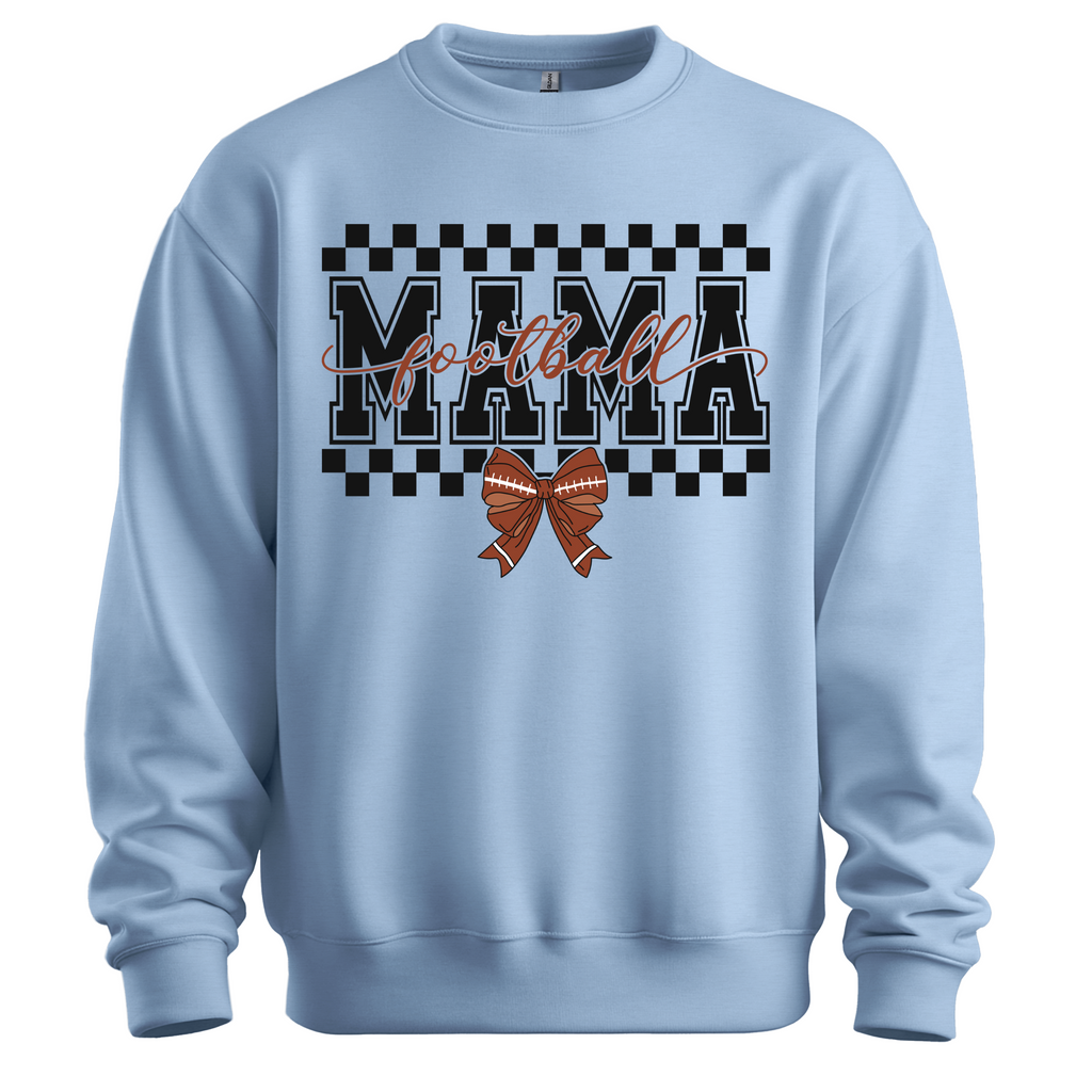 Personalized Football Mom Coquette Sweatshirt