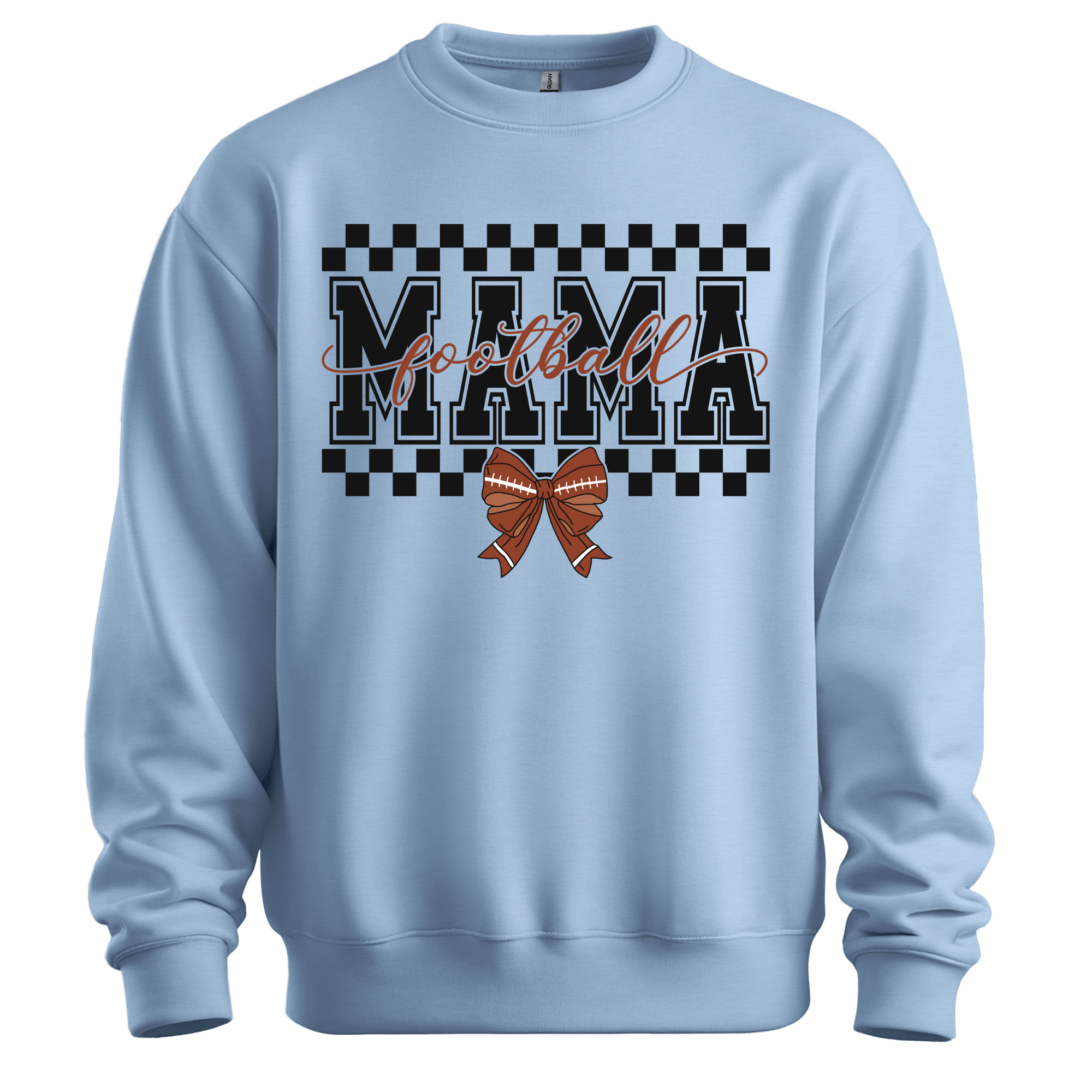 Personalized Football Mom Coquette Sweatshirt