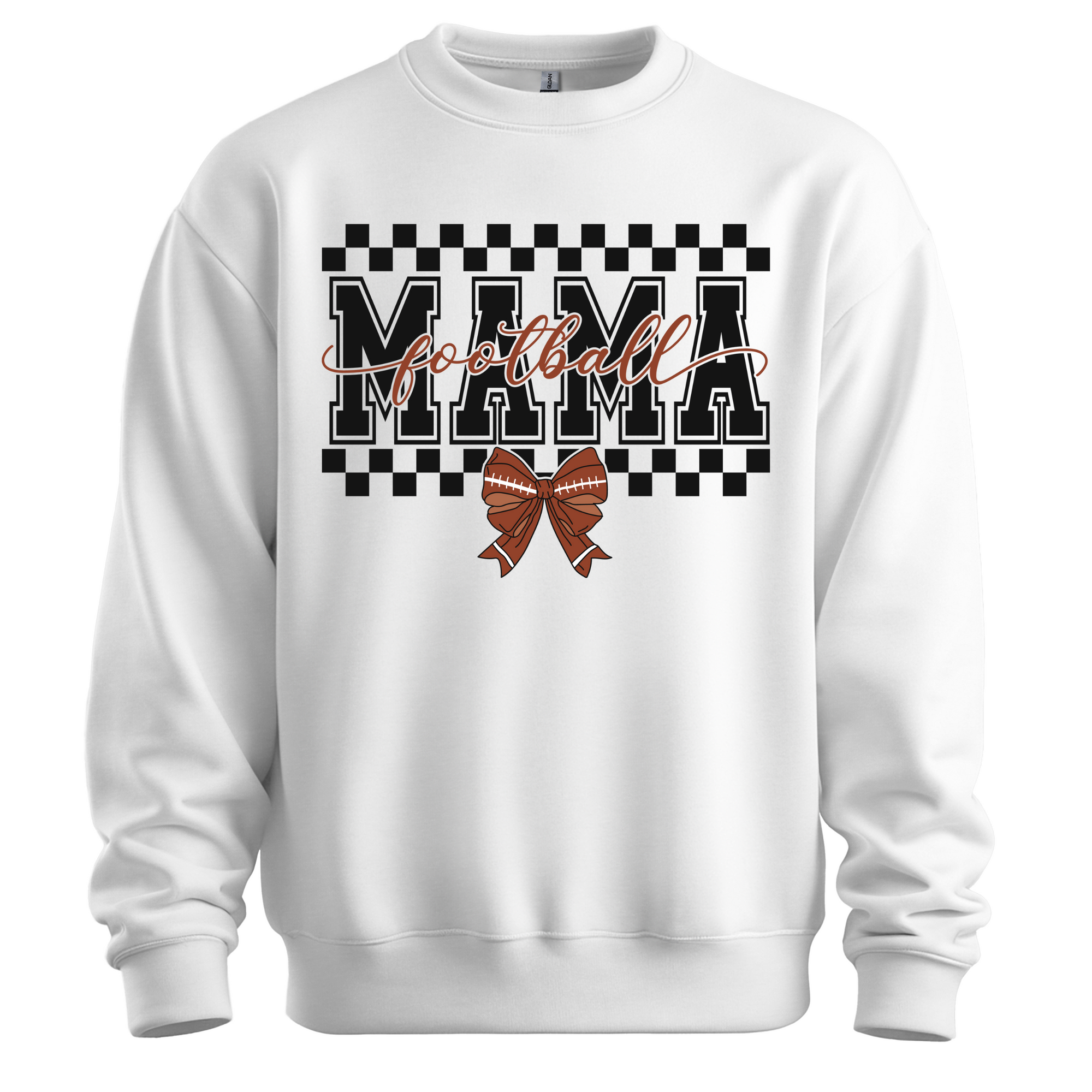 Personalized Football Mom Coquette Sweatshirt