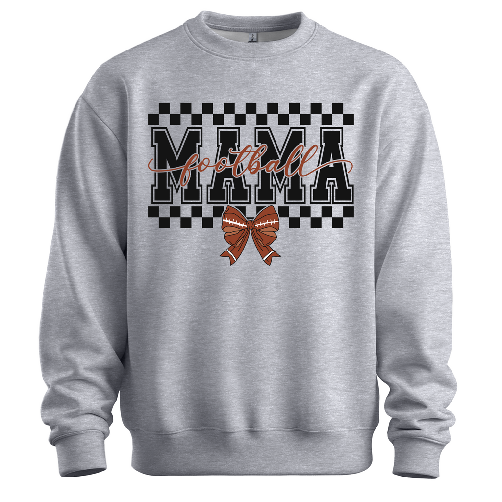 Personalized Football Mom Coquette Sweatshirt