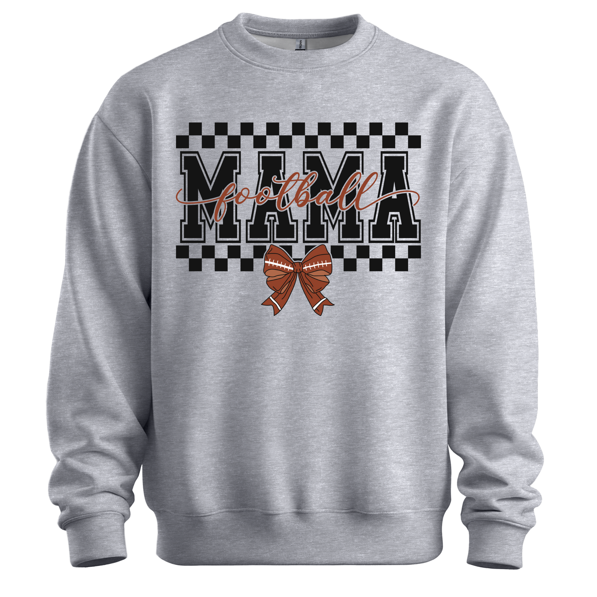Personalized Football Mom Coquette Sweatshirt