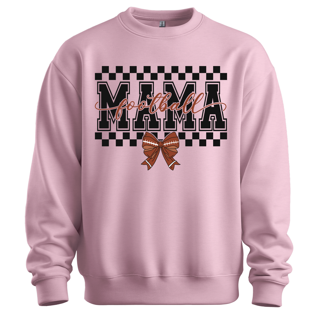 Personalized Football Mom Coquette Sweatshirt