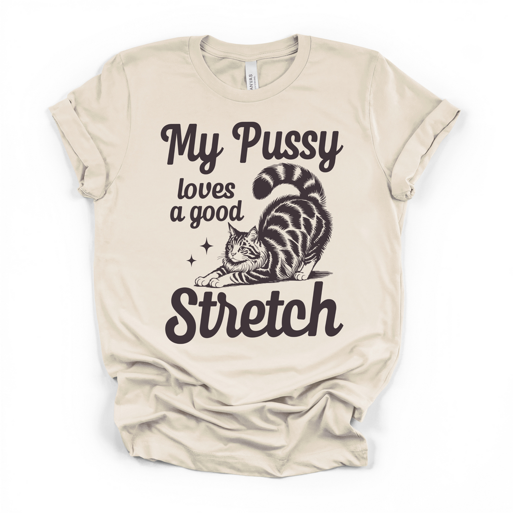 My Pu**y Loves A Good Stretch Women's Humor T Shirt