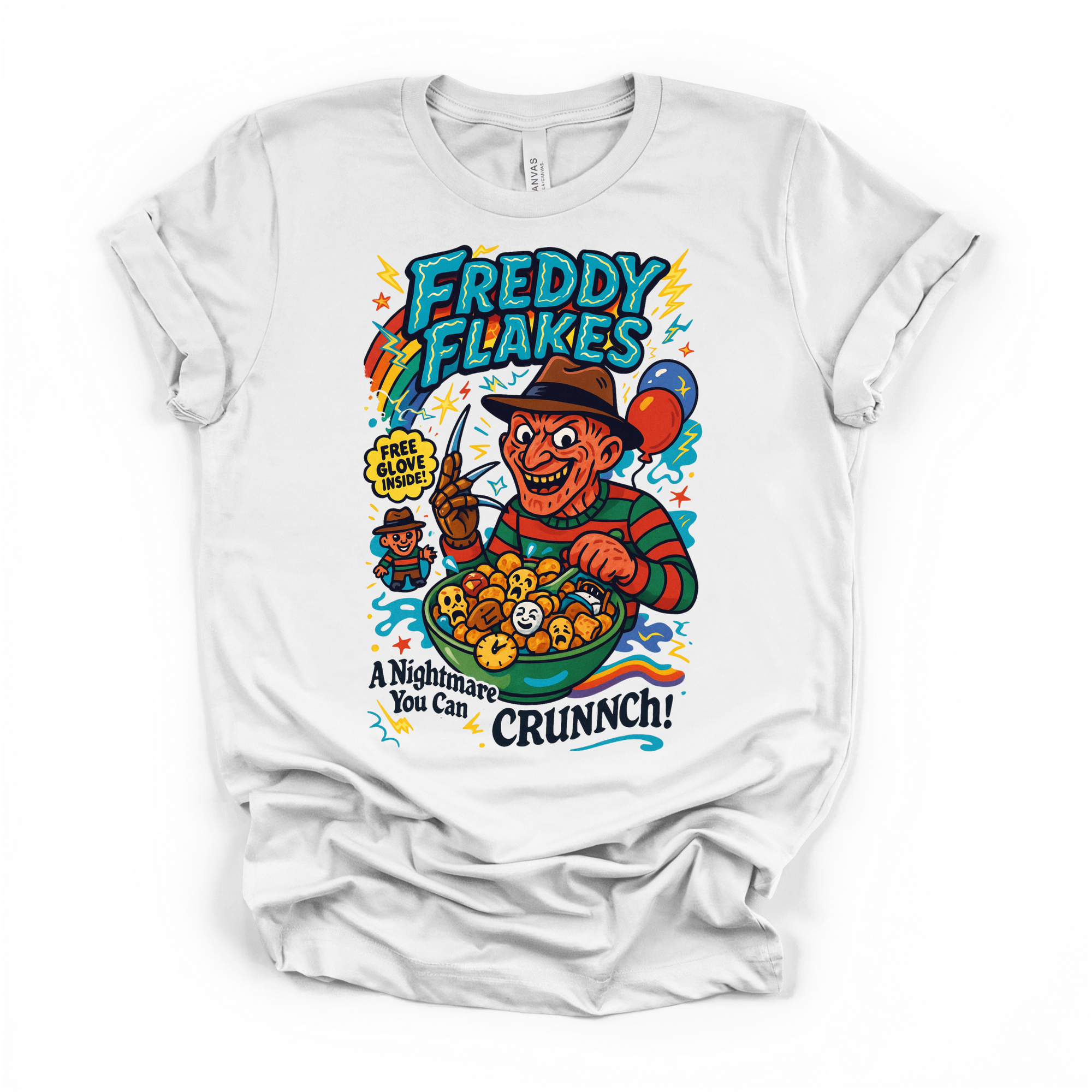 Freddy Flakes Halloween T Shirt