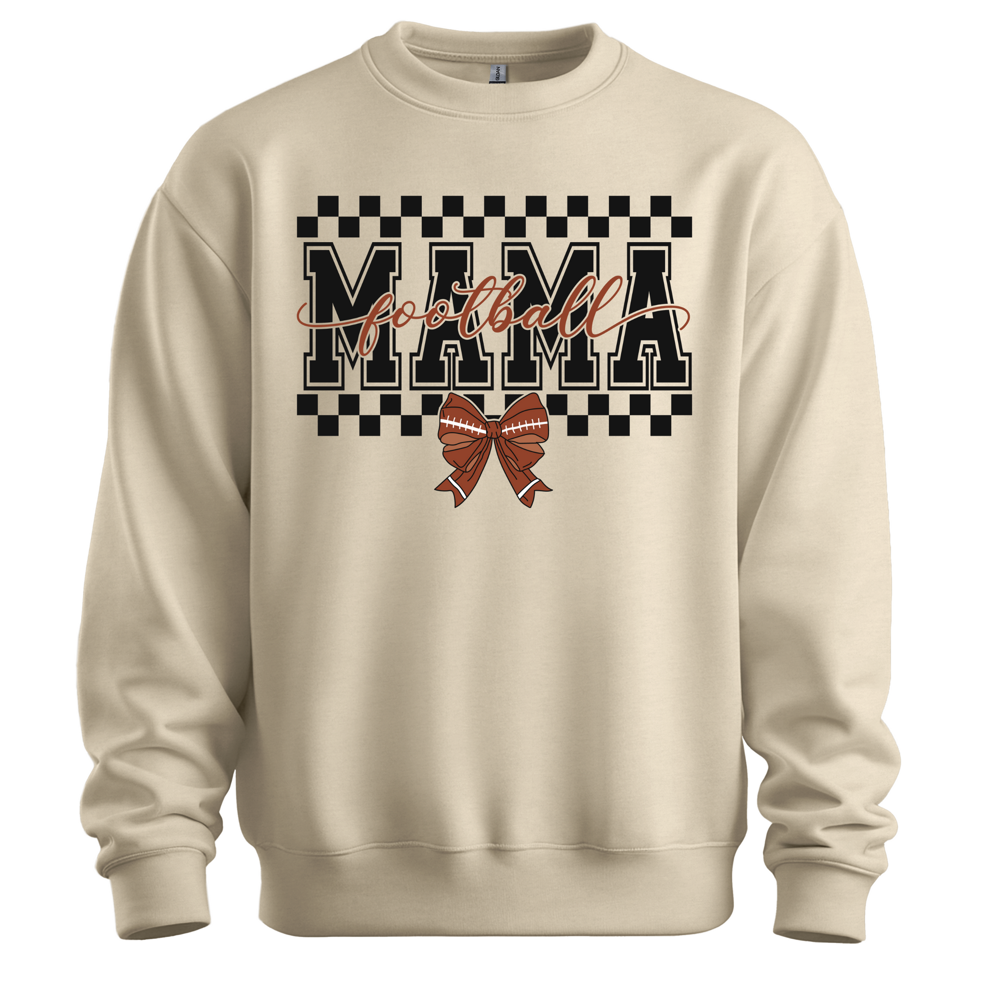 Personalized Football Mom Coquette Sweatshirt