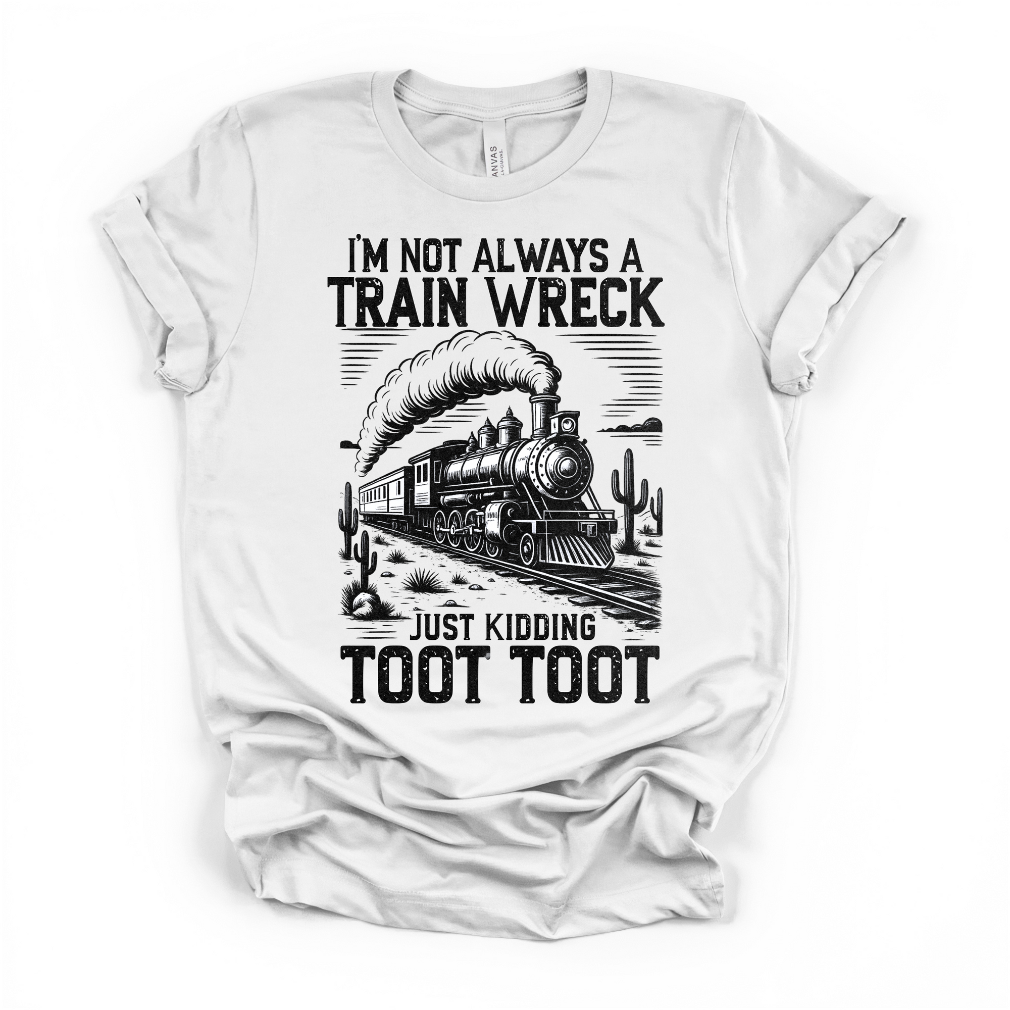 Im Not Always A Train Wreck Women's Humor T Shirt