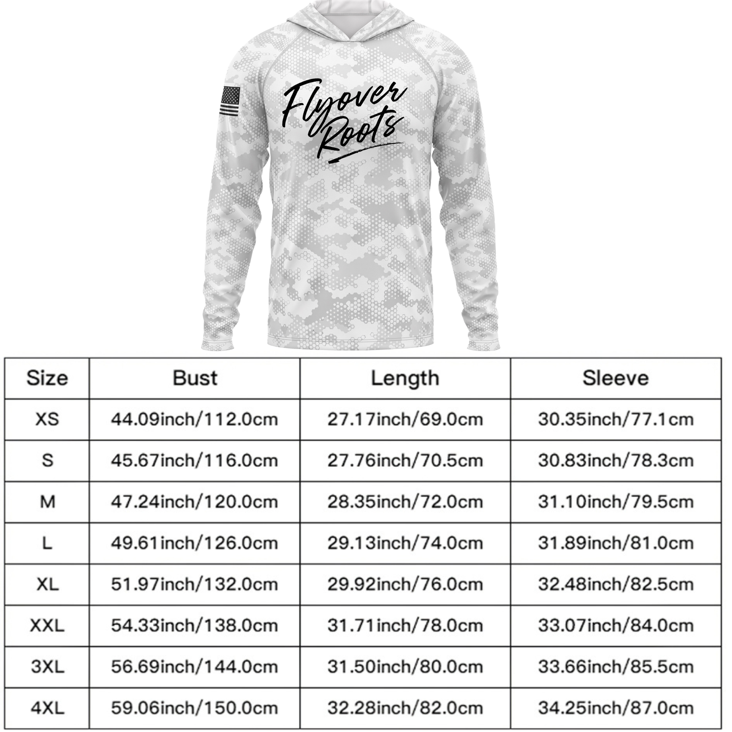 United States Veteran SPF50 Performance Hoodie- Black Camo