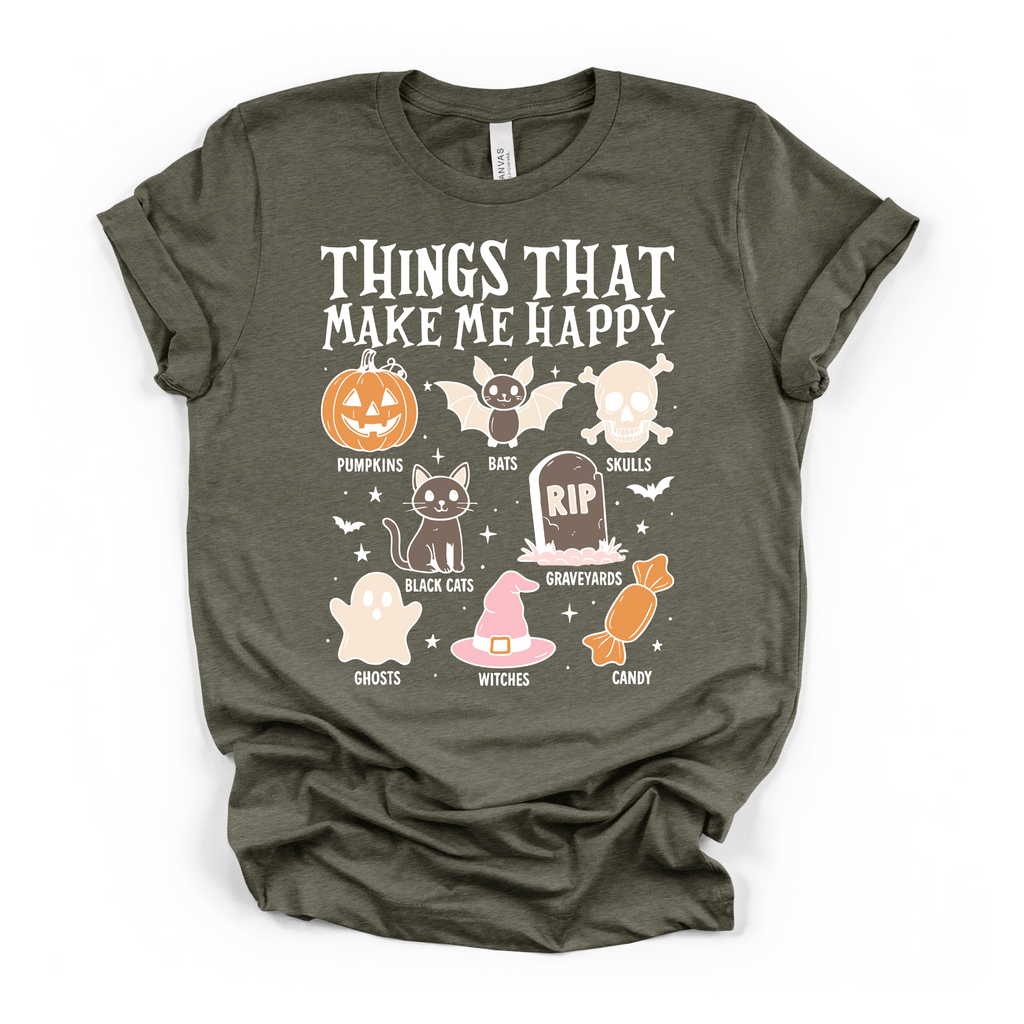 Things That Make Me Happy Halloween T shirt
